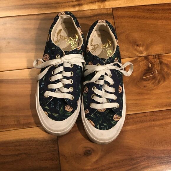 Keds Rifle Paper sneaker. Sz 6 - Picture 2 of 6